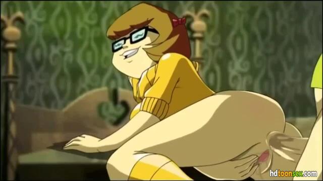 Scooby doo parody | fear discharges his jism right in velma's ebony crevice